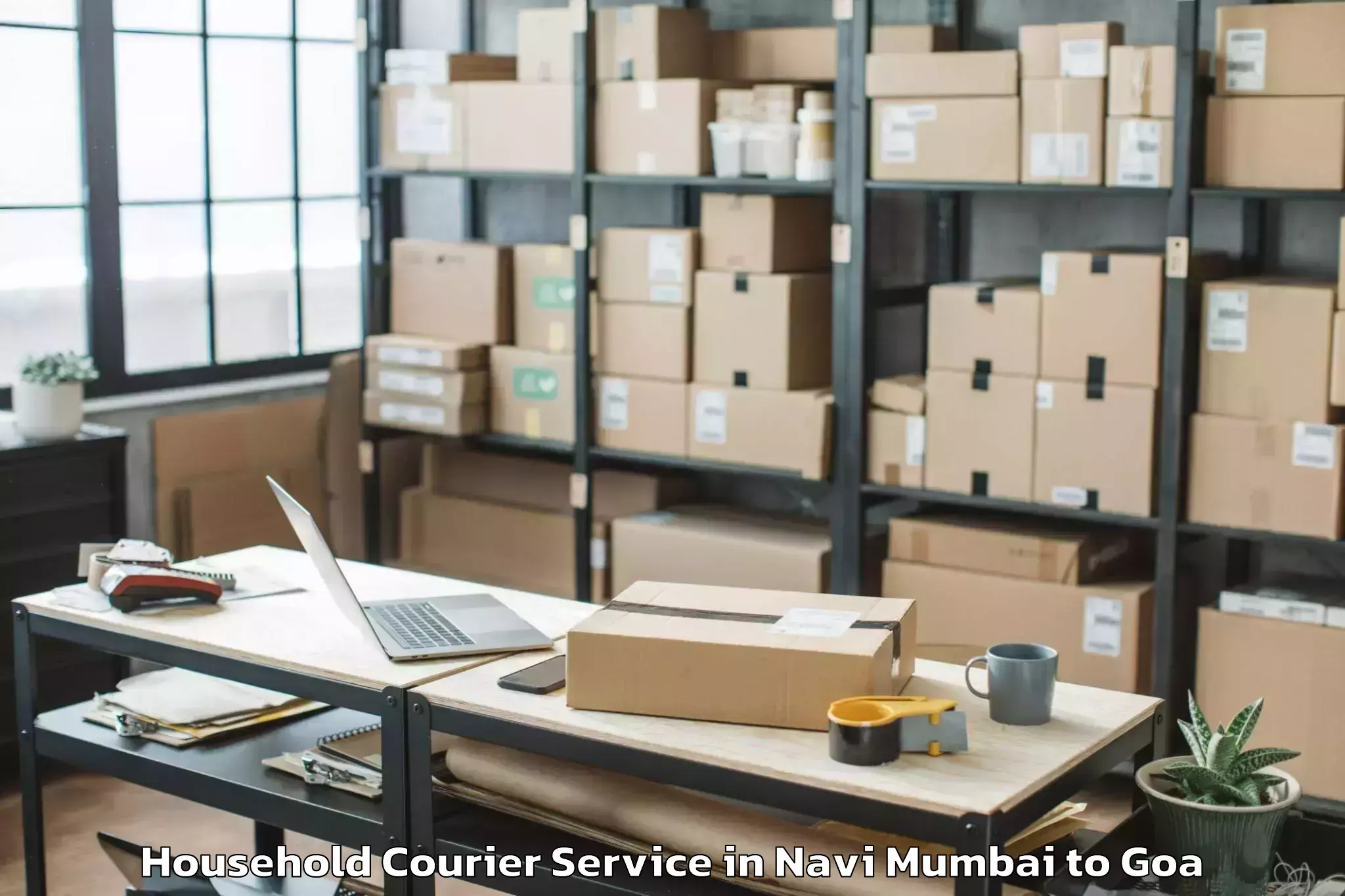 Easy Navi Mumbai to Curchorem Household Courier Booking